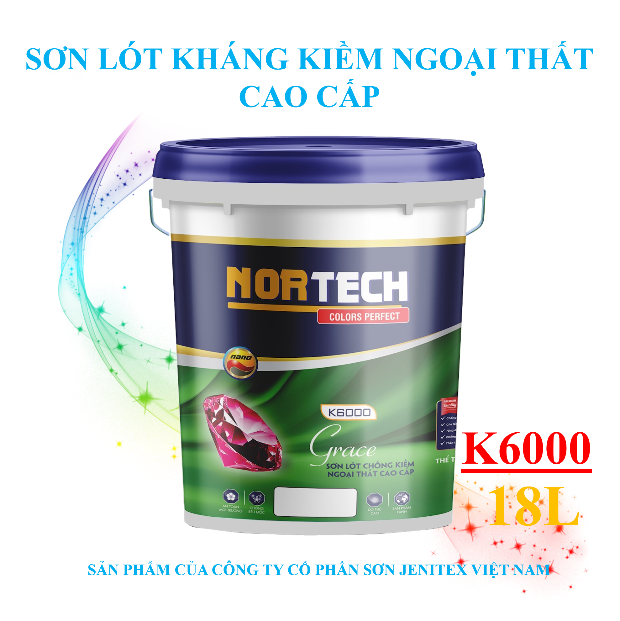 Sơn lót kiềm ngoại thất cao cấp 18L - Grace - K6000