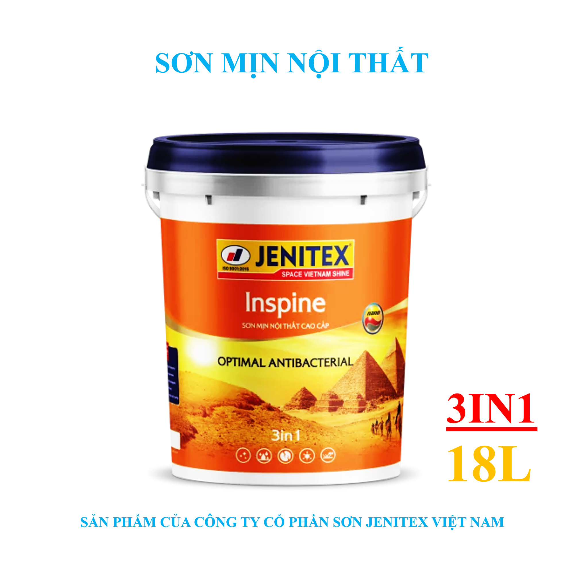 Sơn mịn nội thất cao cấp 18L - Inspine - 3in1