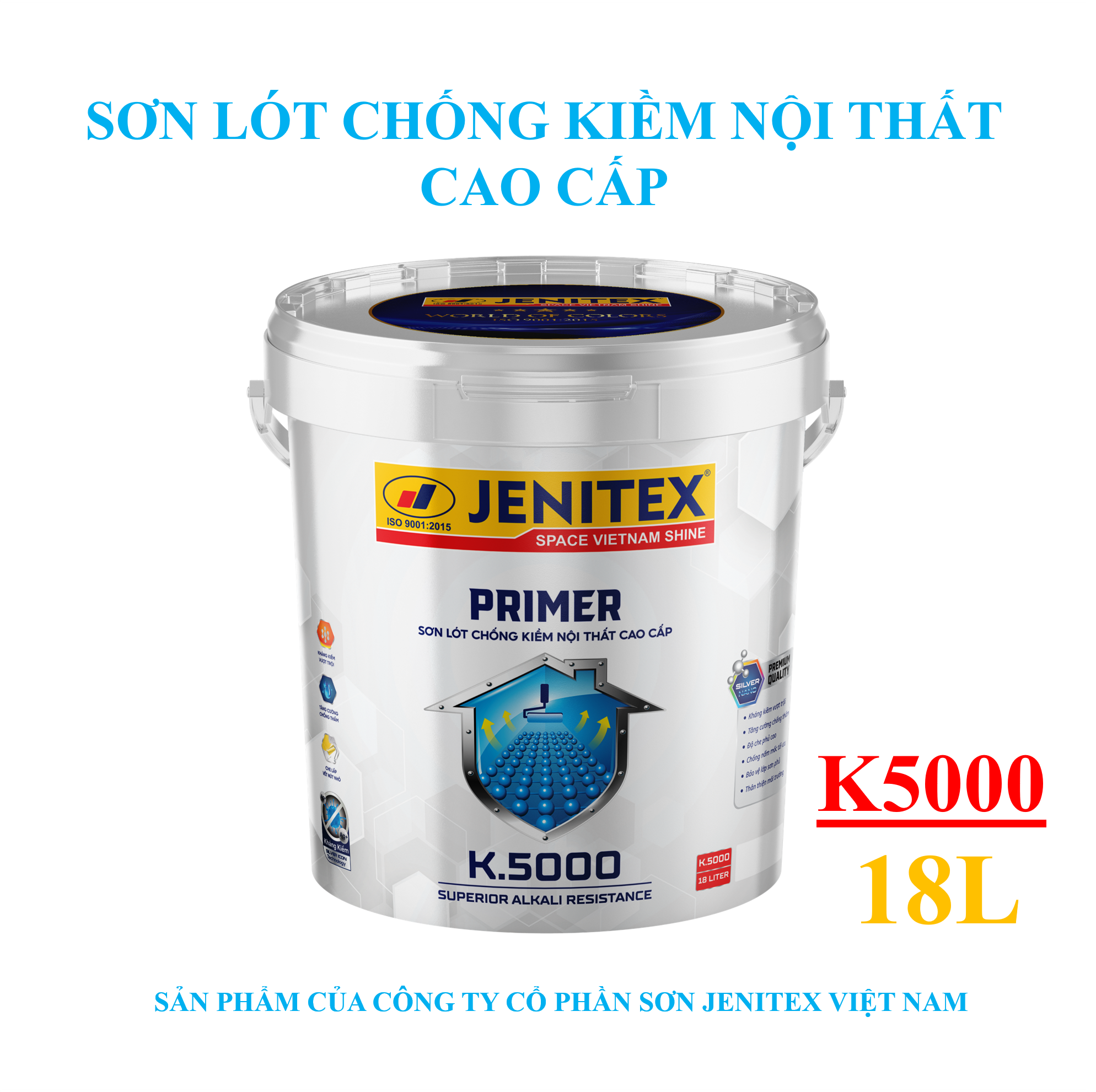 Sơn lót kiềm nội thất 18L - Primer - Interior No.5000