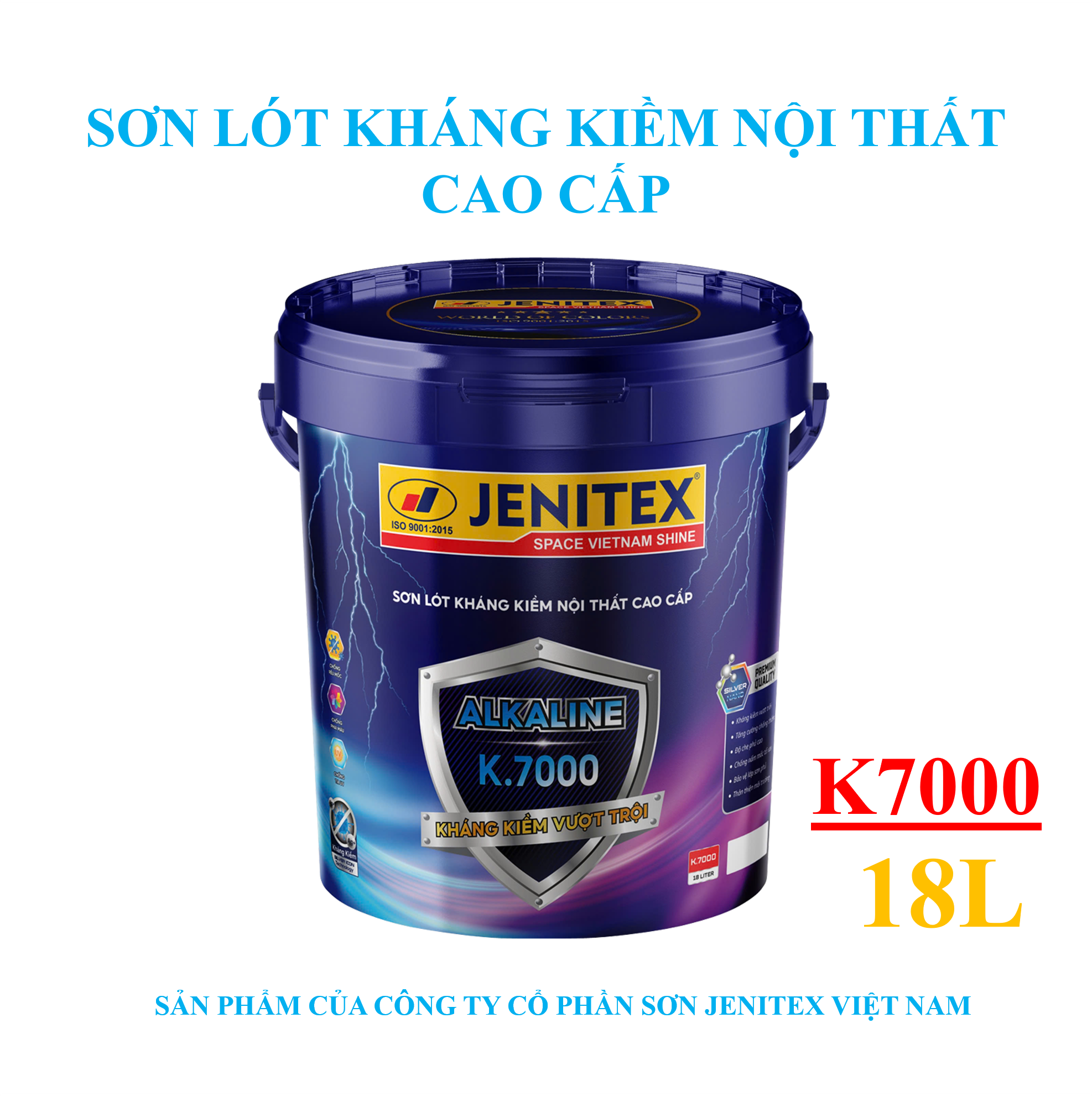 Sơn lót kháng kiềm nội thất cao cấp 18L - Interior No.7000