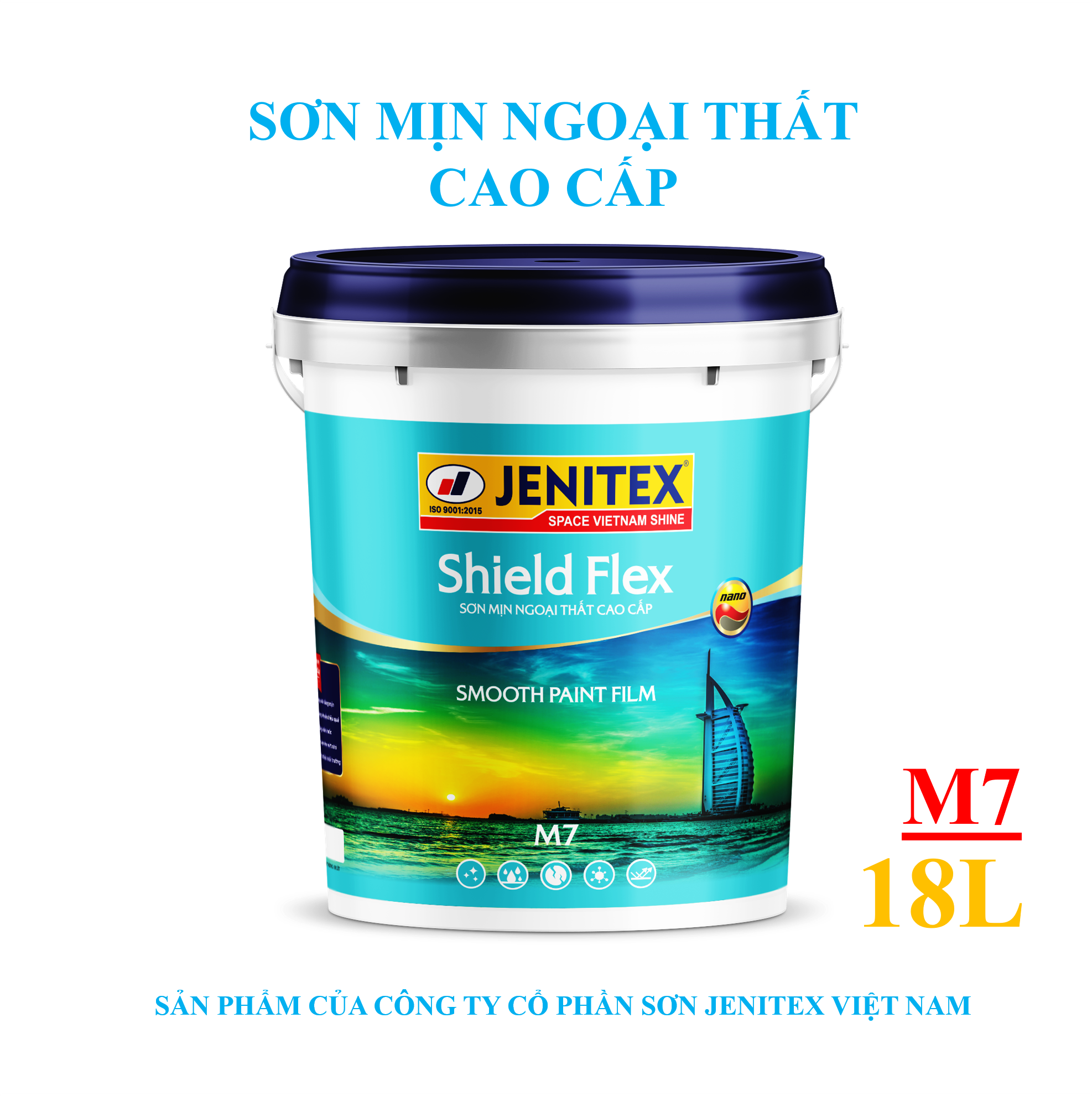 Sơn mịn ngoại thất cao cấp 18L - Shield Flex - Exterior M.7