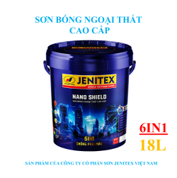 Sơn bóng ngoại thất cao cấp 18L - Nano Shield - NJ 6.1 - Chống phai màu