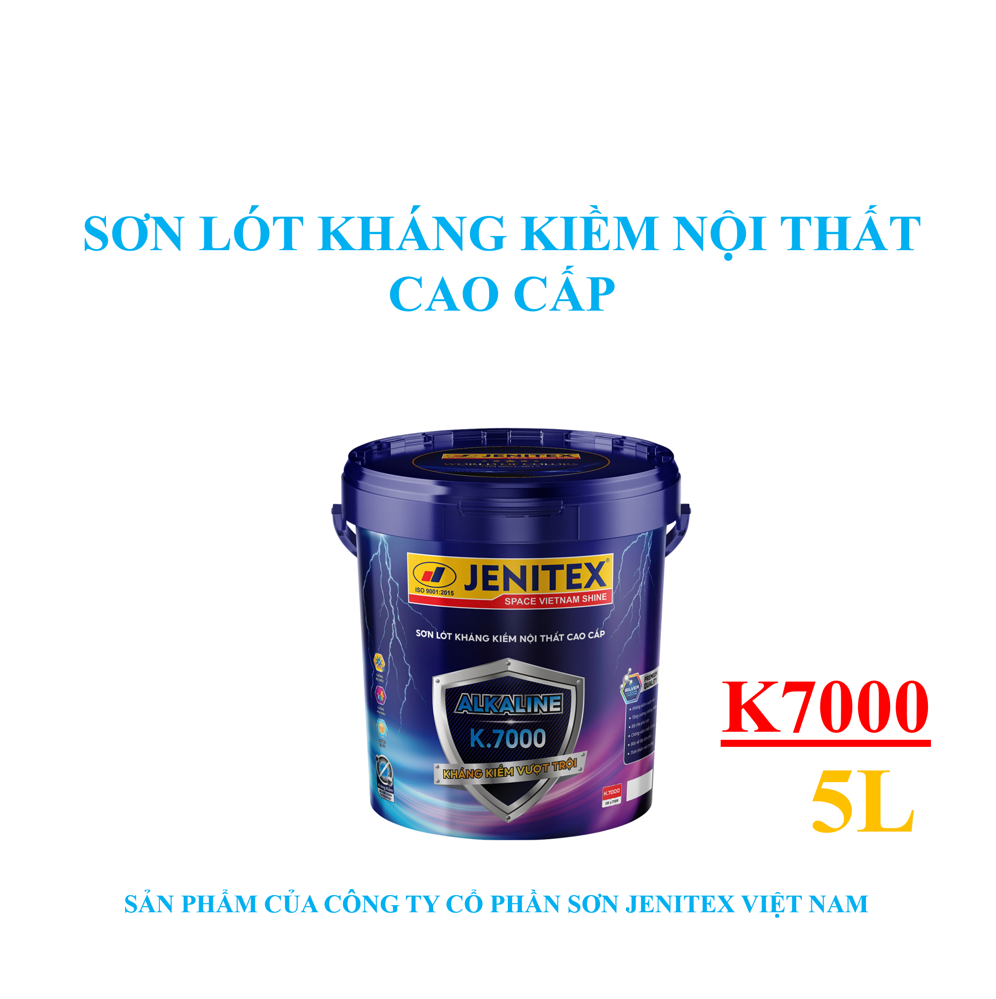 Sơn lót kháng kiềm nội thất cao cấp 5L - Interior No.7000
