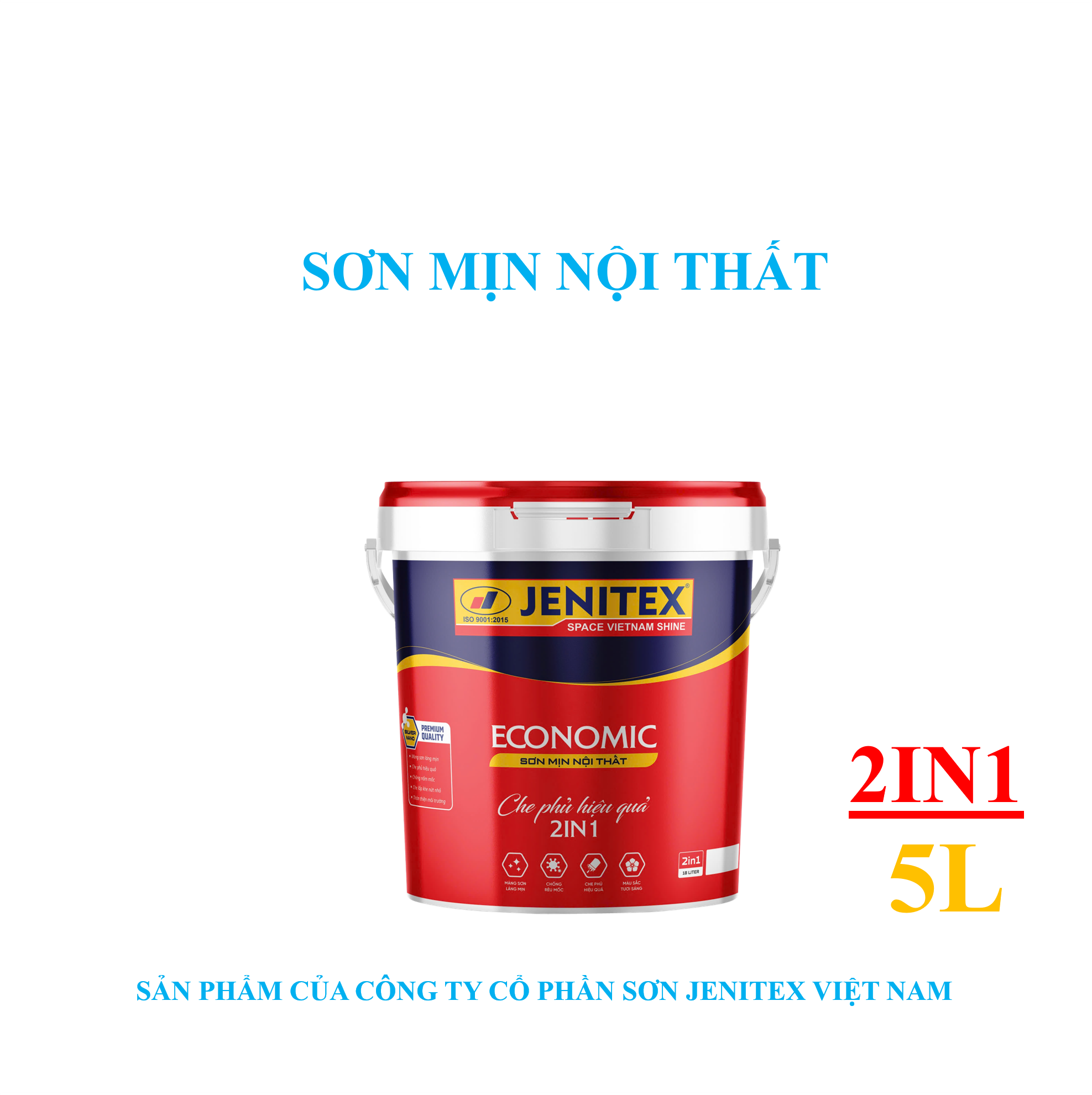 Sơn mịn nội thất (KT) 5L - Interior 2in1
