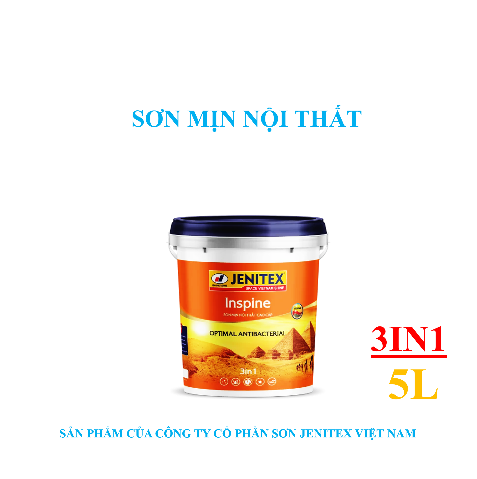 Sơn mịn nội thất cao cấp 5L - Inspine - Interior 3in1