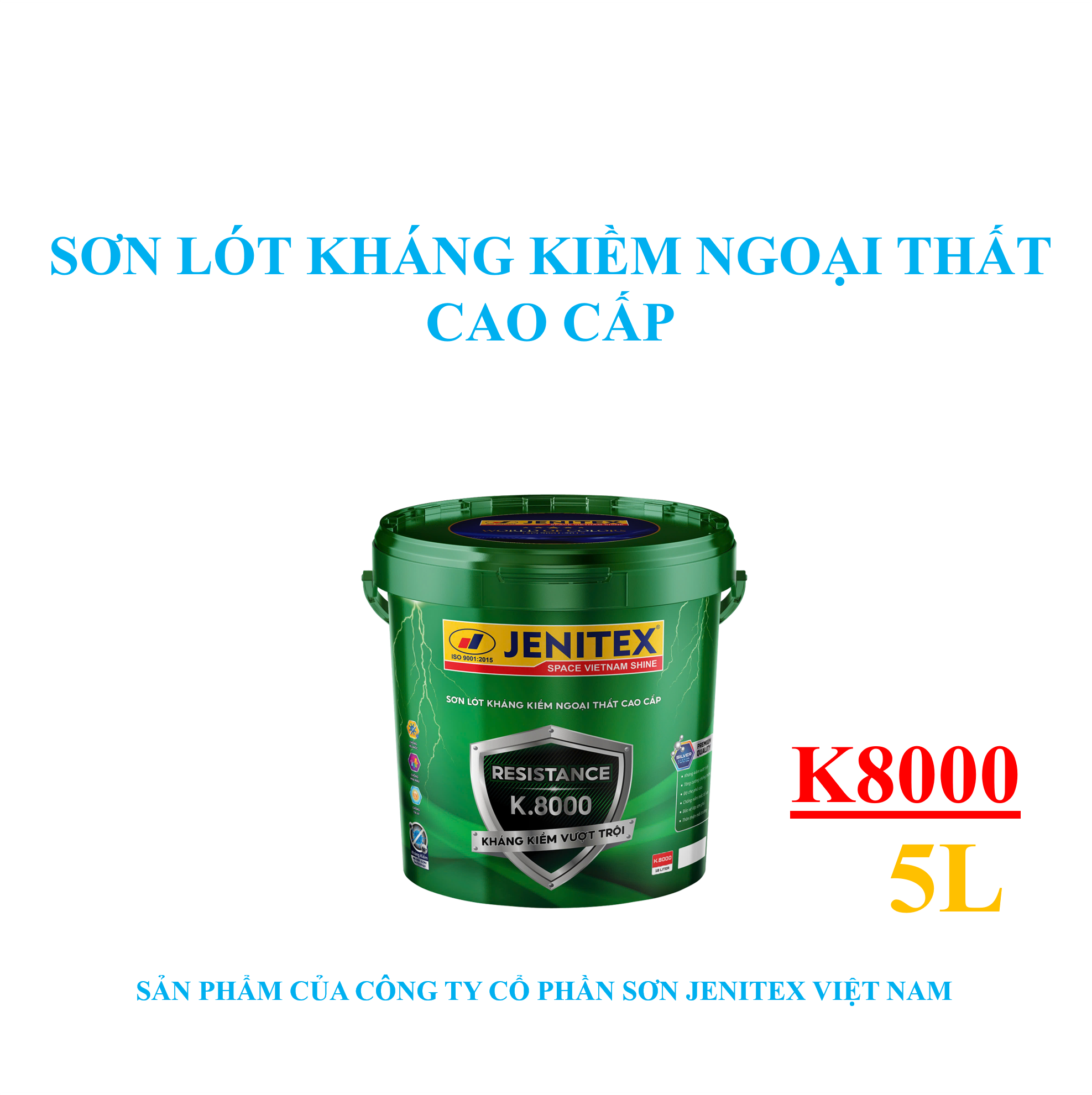 Sơn lót chống kiềm ngoại thất cao cấp 5L - Resistance K.8000