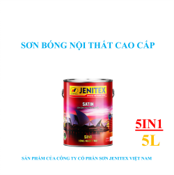 Sơn bóng nội thất cao cấp 5L - Satin - 5in1 - Bóng ngọc trai