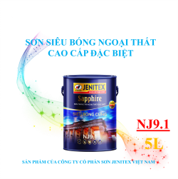 Sơn siêu bóng ngoại thất cao cấp đặc biệt 5L - Shapphire - NJ9.1 Siêu Bóng Cứng